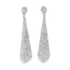 Tapered Diamond Dangle Earrings