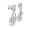 Diamond Teardrop Dangle Earrings