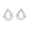 Diamond Teardrop Dangle Earrings