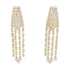 Diamond Fringe Dangle Earrings