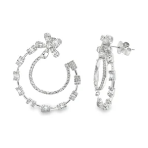 Double Hoop Dangle Earrings