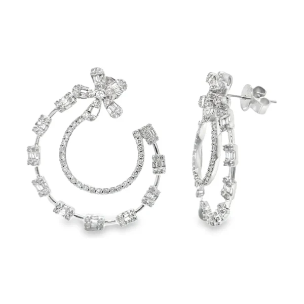 Double Hoop Dangle Earrings
