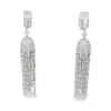 Diamond Tassel Dangle Earrings