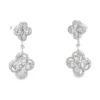Clover Diamond Dangle Earrings