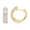 Baguette Diamond Huggie Earrings