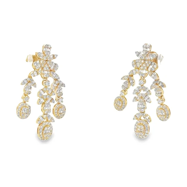Diamond Chandelier Dangle Earrings