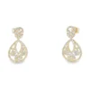 Teardrop Diamond Dangle Earrings