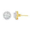 Halo Diamond Stud Earrings