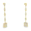 Diamond Dangle Drop Earrings