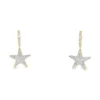 Diamond Star Dangle Earrings