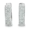 Pave Diamond Huggie Earrings
