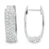 Pave Diamond Huggie Earrings