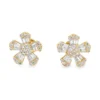 Floral Diamond Stud Earrings