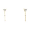 Butterfly Diamond Dangle Earrings