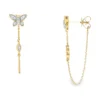 Butterfly Diamond Dangle Earrings