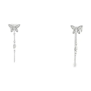 Butterfly Diamond Drop Earrings