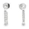 Diamond Huggie Hoop Earrings