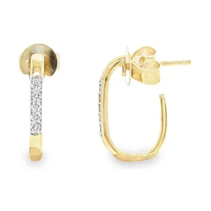 Diamond Accent Hoop Earrings