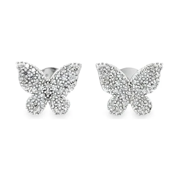 Butterfly Diamond Stud Earrings