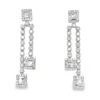 Geometric Diamond Dangle Earrings