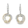 Twisted Circle Dangle Earrings