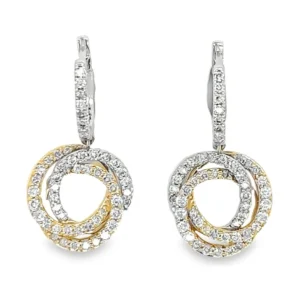 Twisted Circle Dangle Earrings