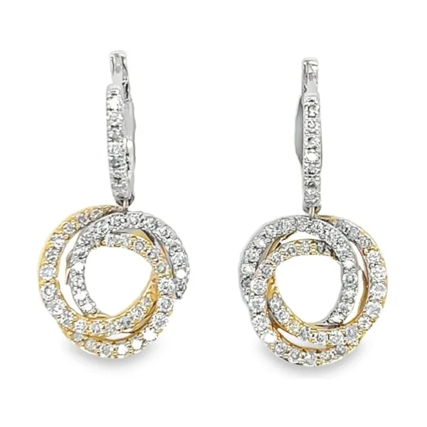 Twisted Circle Dangle Earrings