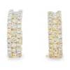 Diamond Huggie Hoop Earrings