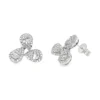 Floral Diamond Stud Earrings