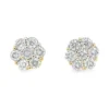 Diamond Cluster Stud Earrings