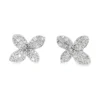 Floral Diamond Stud Earrings