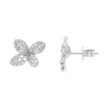 Floral Diamond Stud Earrings