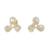 Cluster Diamond Stud Earrings