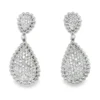 Teardrop Diamond Dangle Earrings