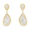 Teardrop Diamond Dangle Earrings