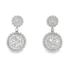 Round Cluster Dangle Earrings