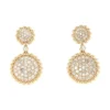 Circle Diamond Dangle Earrings