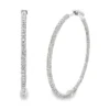 Pave Diamond Hoop Earrings