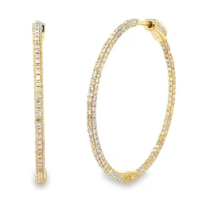 Diamond Hoop Earrings