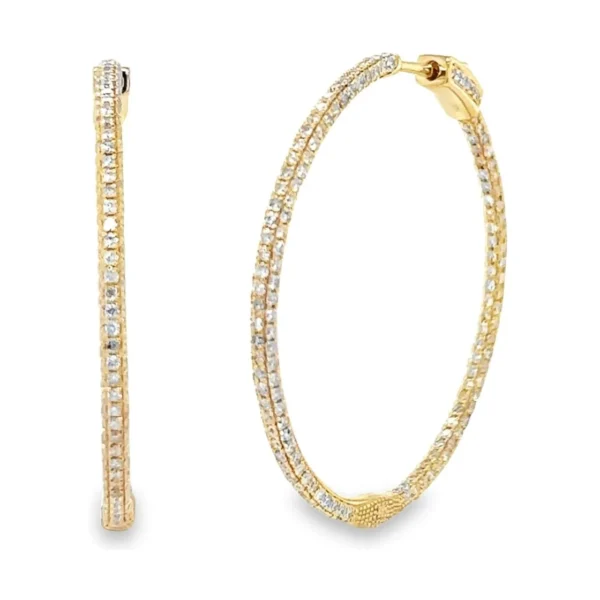 Diamond Hoop Earrings