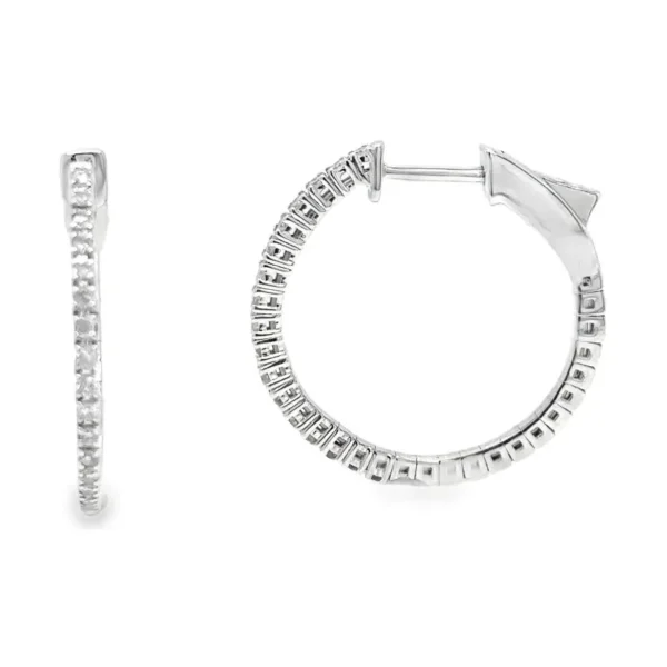 Diamond Hoop Earrings
