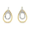 Teardrop Diamond Dangle Earrings