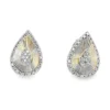 Teardrop Diamond Stud Earrings