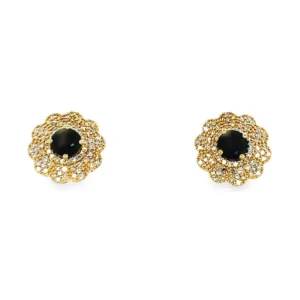 Floral Halo Stud Earrings