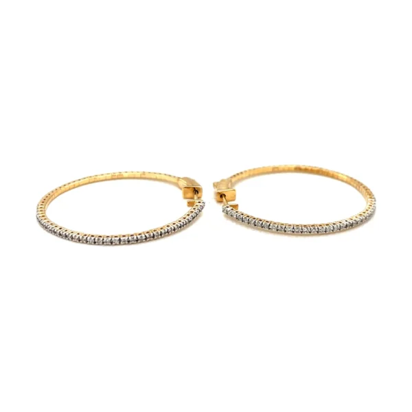 Diamond Hoop Earrings