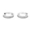 Diamond Huggie Hoop Earrings