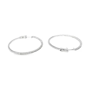 Diamond Hoop Earrings