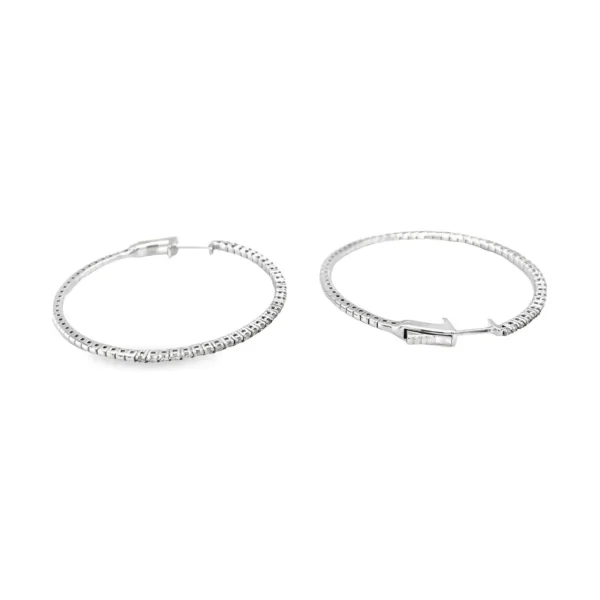 Diamond Hoop Earrings
