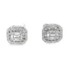 Emerald Cut Stud Earrings