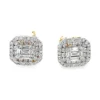 Diamond Halo Stud Earrings